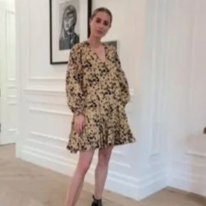 NWT Anine Bing Yellow Peyton Mini Dress (XS)